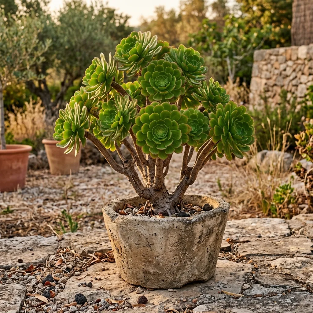 Ağaç Aeonium (Aeonium arboreum) Bakım Rehberi: Rozet Fizyolojisi, Yaz Dinlenmesi ve Büyütme Protokolü