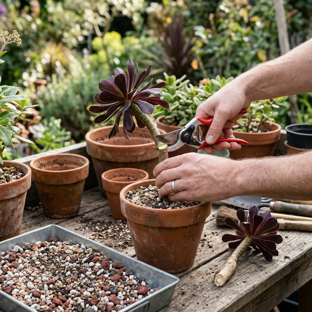 Guía de Cuidados del Aeonium Arbóreo (Aeonium arboreum): Fisiología de la Roseta, Letargo Estival y Protocolo de Crecimiento - Guía de Cuidado y Propagación