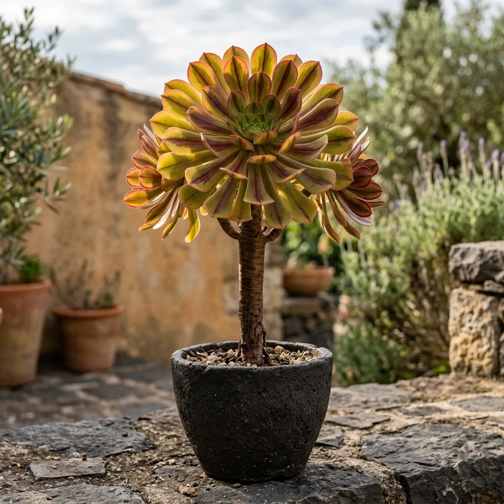 Rotgestreifte Baum-Sukkulente: Aeonium arboreum var. rubrolineatum – Pflege- und Botanik-Leitfaden - Pflege und Vermehrung