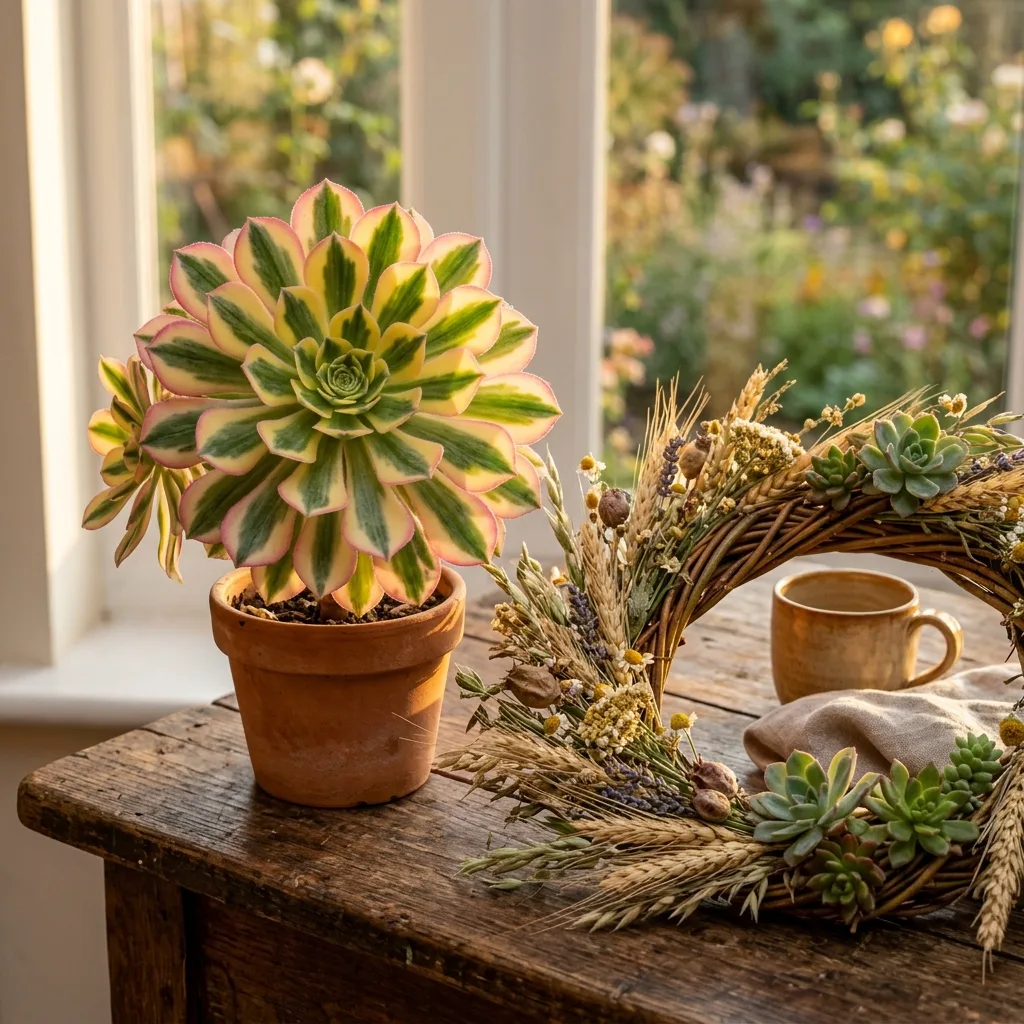 Güneş Patlaması Sukulenti (Aeonium 'Sunburst'): Yaz Gündönümü El Sanatları, Botanik Bakım ve Çoğaltma Rehberi