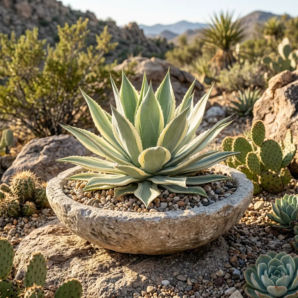 Buzlu Şamdan Agave (Agave bracteosa 'Monterrey Frost') Bakım Rehberi: Zarif Çizgiler ve Dikeniz Zarafet