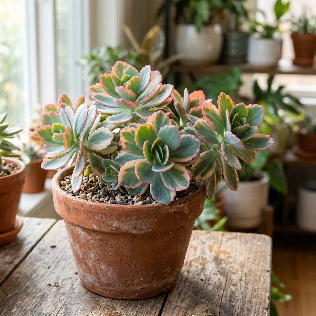 Kuzey Işıkları Sukulenti (Bryophyllum fedtschenkoi 'Variegata'): Alacalı Yaprakların Büyüsü ve Bakım Rehberi