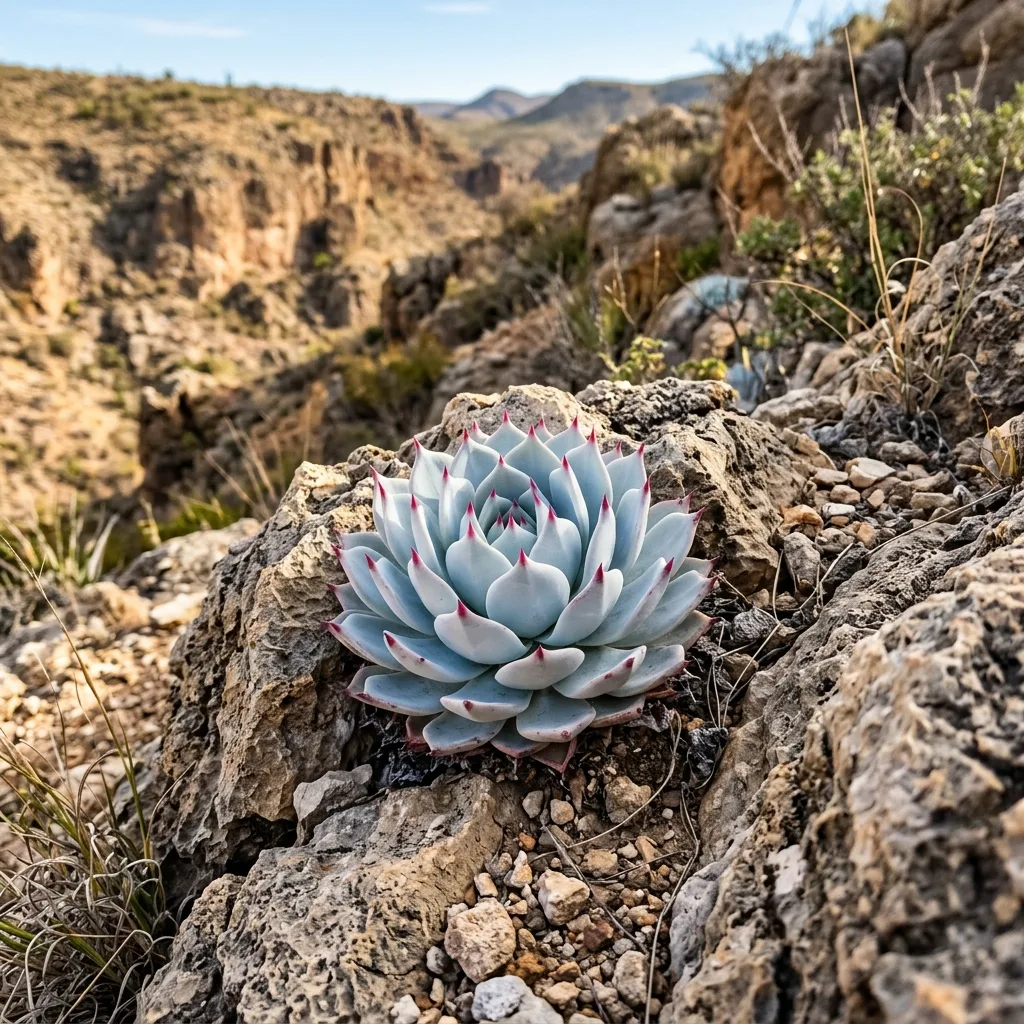 Chihuahua Sukulenti (Echeveria chihuahuensis) Bakım Rehberi: Sessizce Büyüyen Pembe Uçlu Çöl İncisi