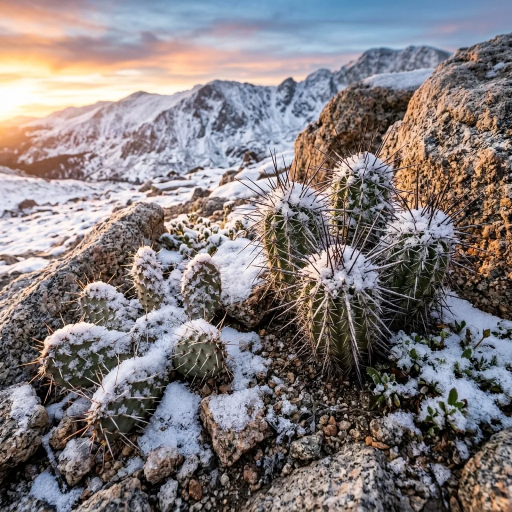 Variedades de Cactus para Climas Fríos: Especies Resistentes que Sobreviven a las Heladas y la Nieve
