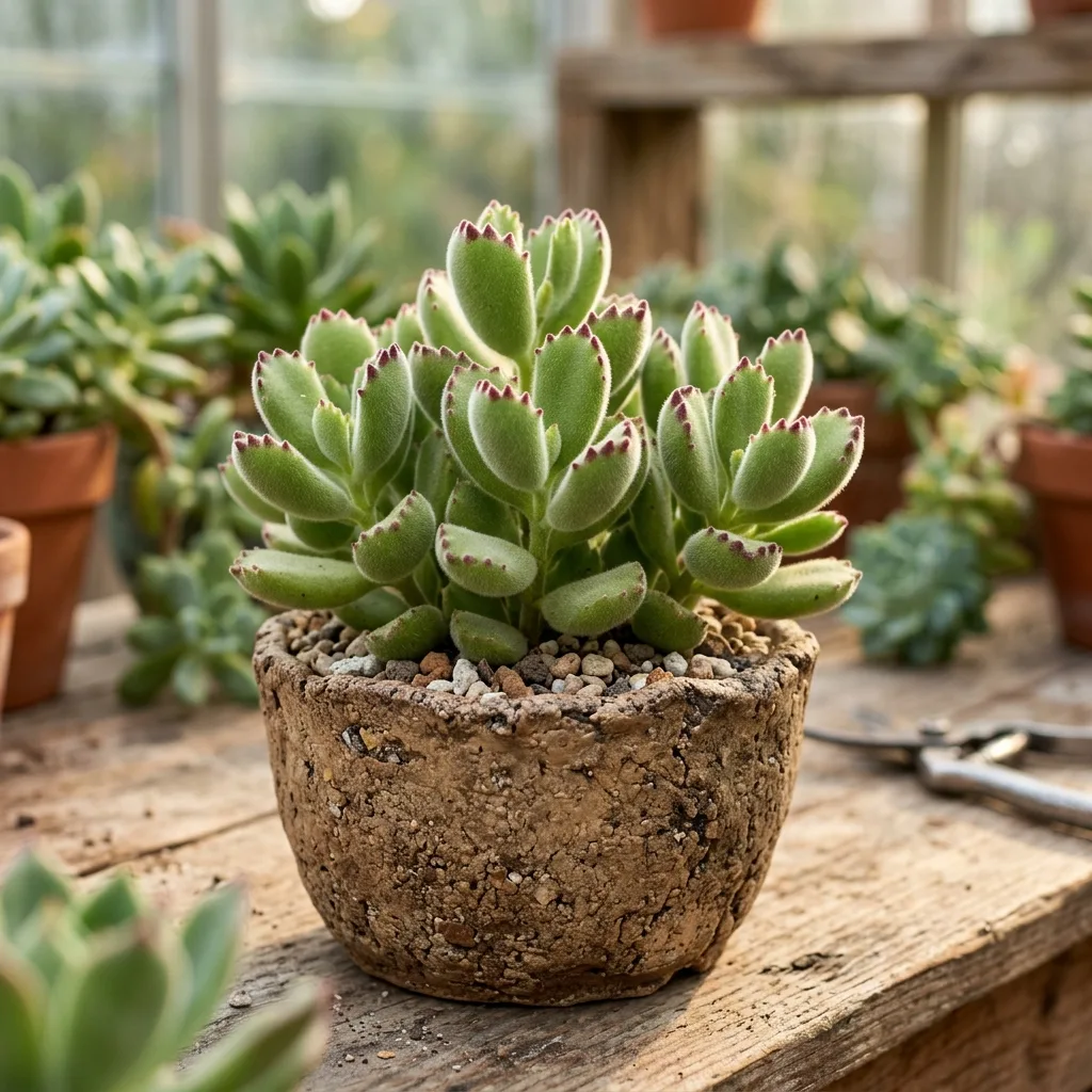 Ayı Pençesi Sukulent (Cotyledon tomentosa) Bakım Rehberi: Kadife Yaprak Fizyolojisi ve Yetiştirme Protokolü