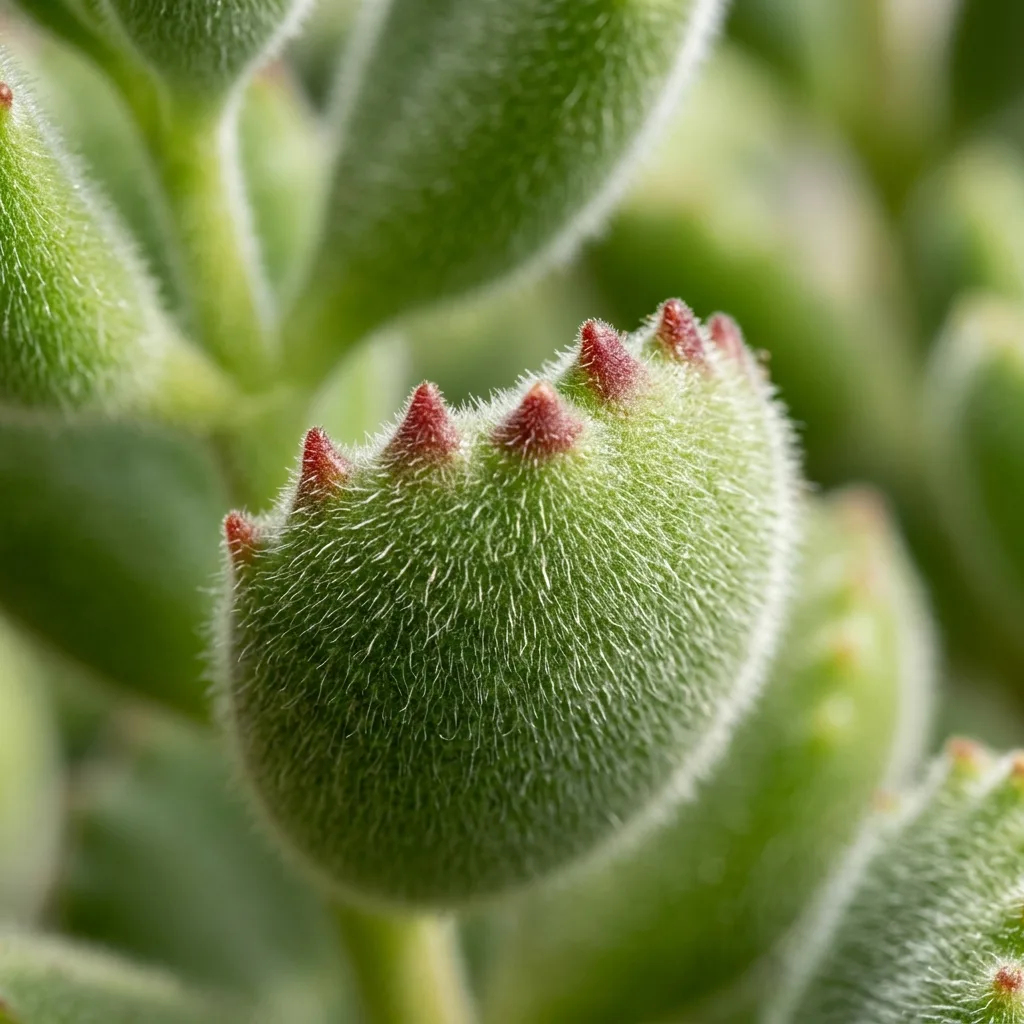 Ayı Pençesi Sukulent (Cotyledon tomentosa) Bakım Rehberi: Kadife Yaprak Fizyolojisi ve Yetiştirme Protokolü - Botanik Detay ve Yaprak Dokusu
