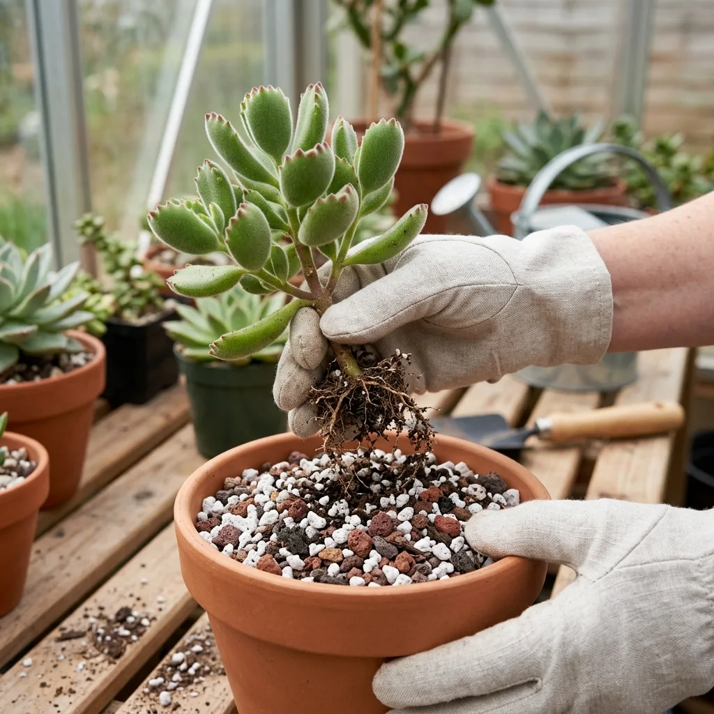 Ayı Pençesi Sukulent (Cotyledon tomentosa) Bakım Rehberi: Kadife Yaprak Fizyolojisi ve Yetiştirme Protokolü - Saksılama ve Çoğaltma Aşaması
