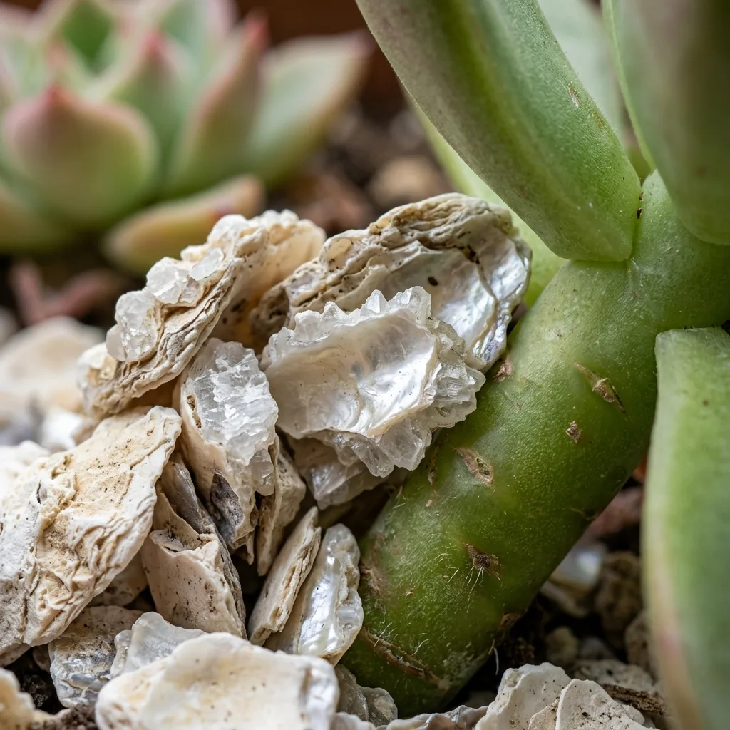 Acolchado con Concha de Ostra: Cómo la Concha Triturada Beneficia a las Plantas - Detalle Botánico y Morfología