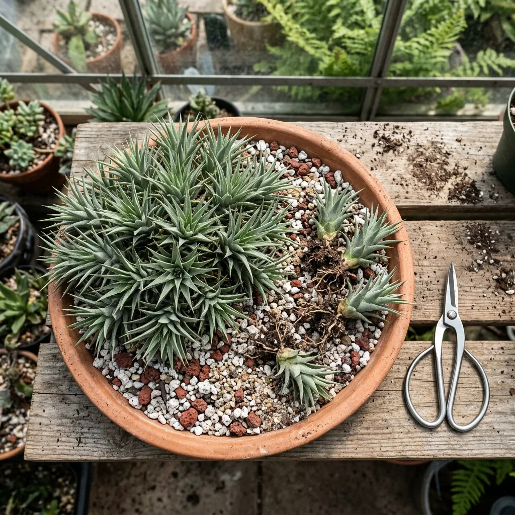 Deuterocohnia Succulent Growing and Care Guide: Physiology of Living Rock Rosettes and Colony Management - Care and Propagation Step