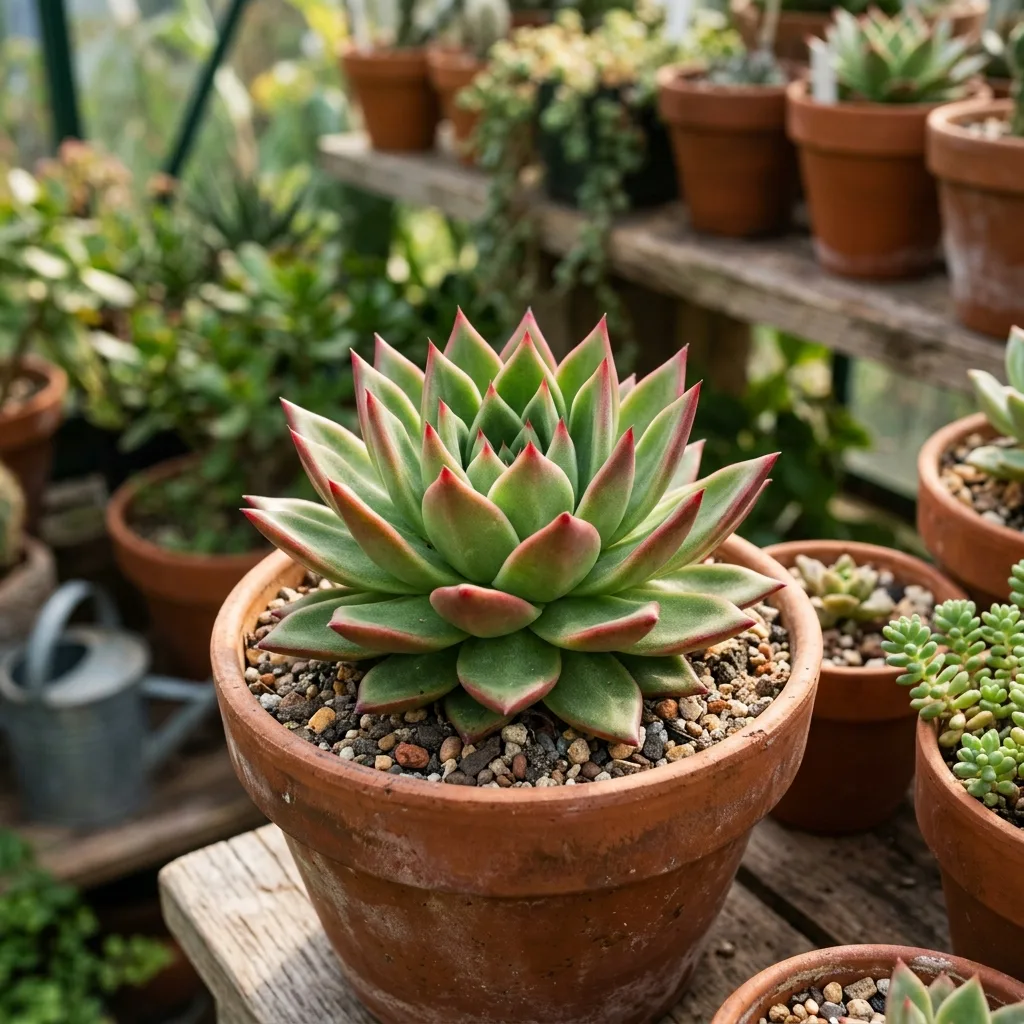 Dorstenia Gigas (Socotra Fig Tree): Sculptural Succulent Design in a Handcrafted Rock Planter