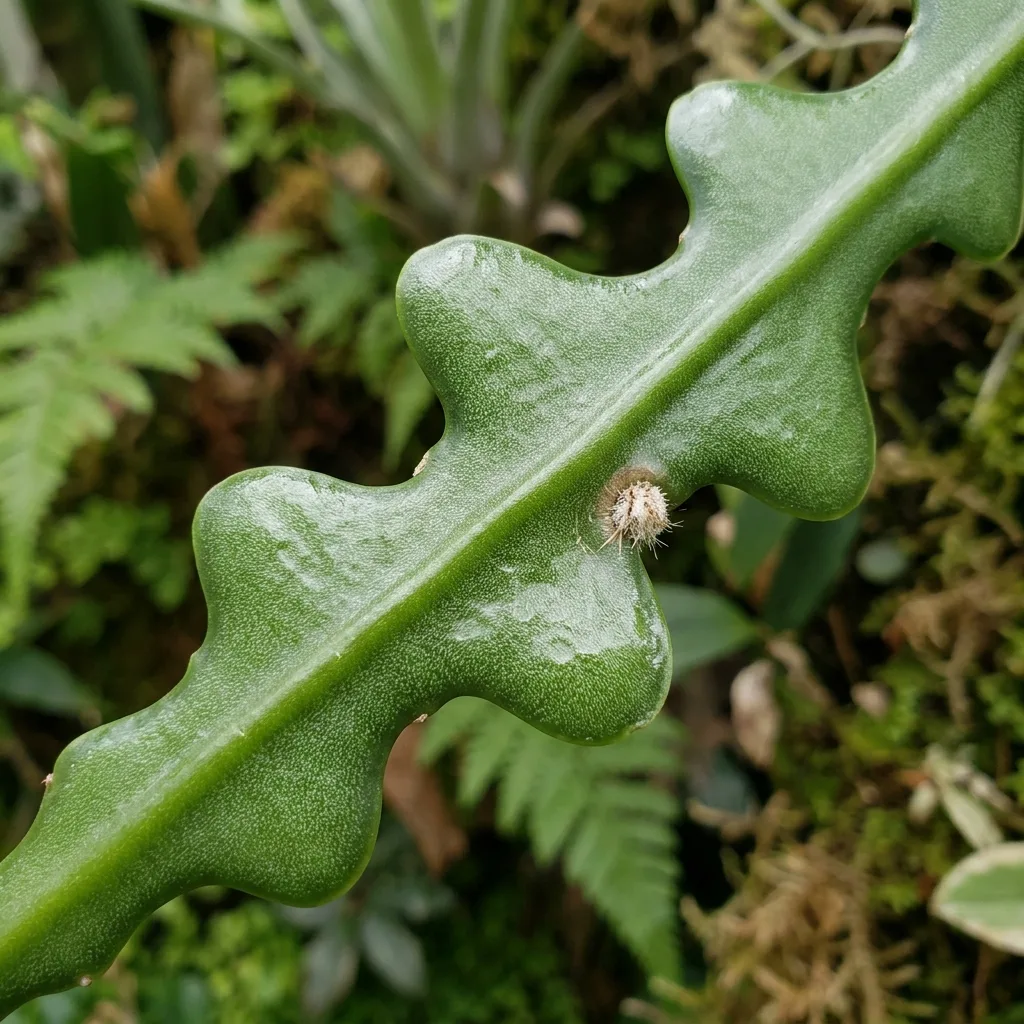 Fishbone Cactus (Epiphyllum anguliger) Care: Zigzag Stems and Blooming Guide - Botanical Detail and Leaf Morphology