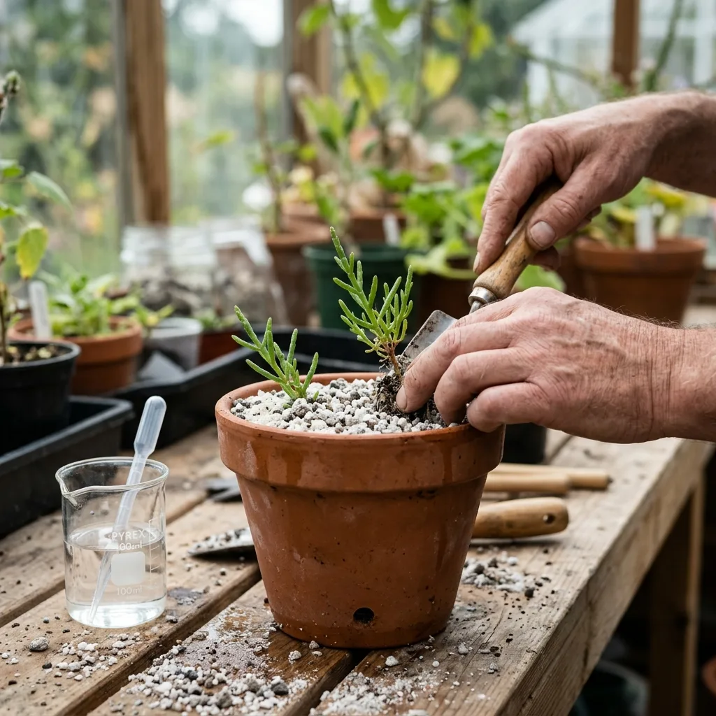 Glasswort (Salicornia) Sukulent Yetiştirme ve Bakım Rehberi: Halofit Fizyolojisi, Tuz Dengesi ve Evde Yetiştirme Protokolü - Saksılama ve Çoğaltma Aşaması