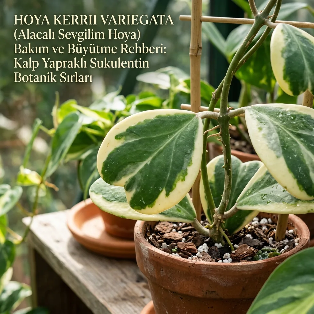 Hoya Kerrii Variegata (Sweetheart Hoya) Care and Growing Guide: Botanical Secrets of the Heart-Leaf Succulent - Botanical Detail and Leaf Morphology