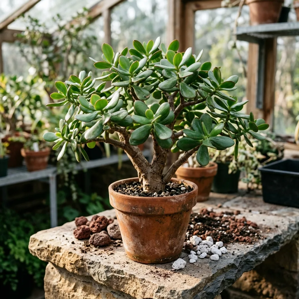 Jade Plant (Crassula ovata) Potting Soil and Root Aeration Guide