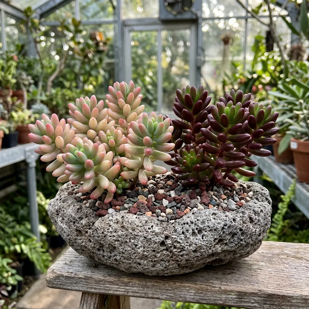 Jelly Bean Plant (Sedum rubrotinctum): Root Aeration, Mineral Substrates, and Pot Dynamics