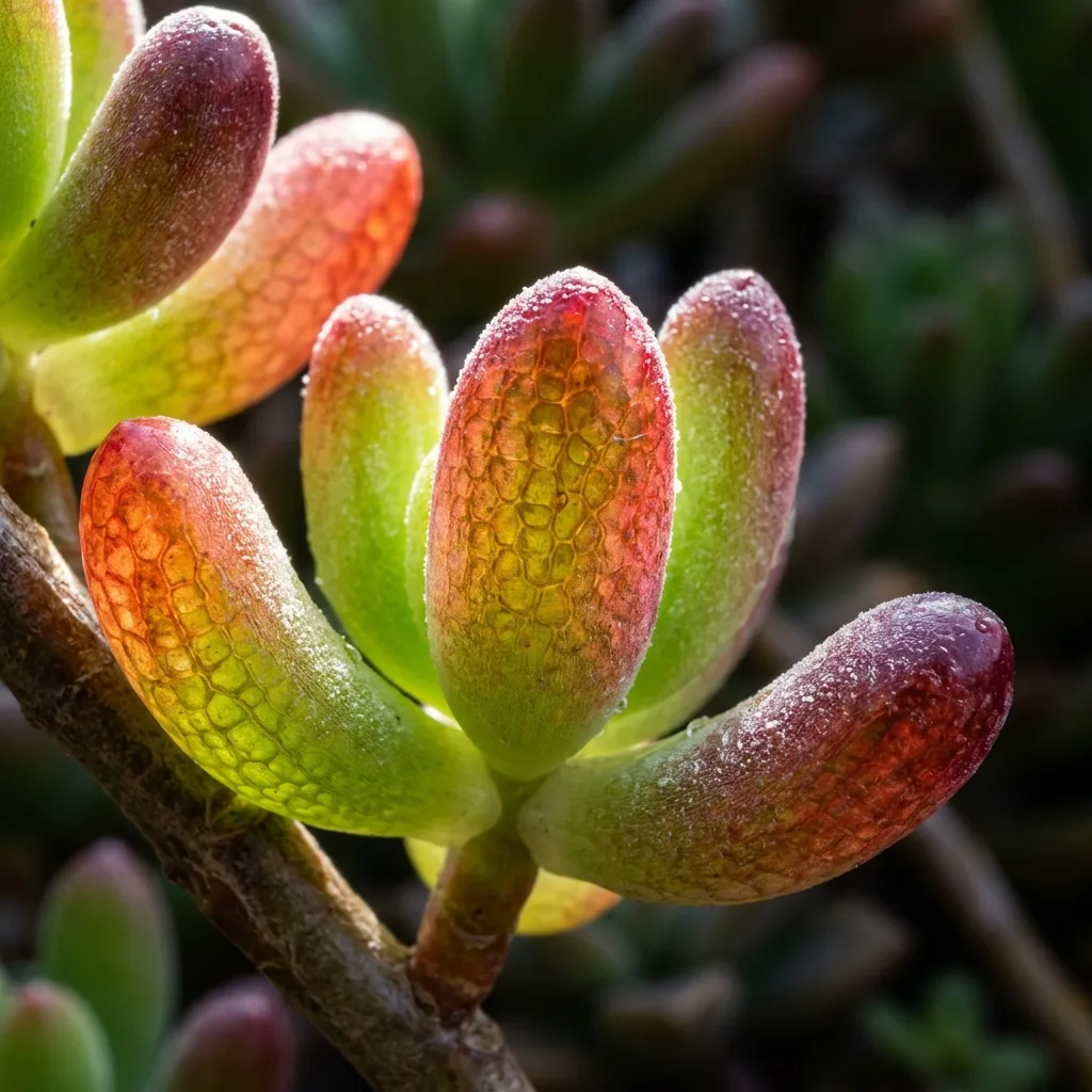 Jelly Bean Plant (Sedum rubrotinctum): Root Aeration, Mineral Substrates, and Pot Dynamics - Botanical Detail and Leaf Morphology