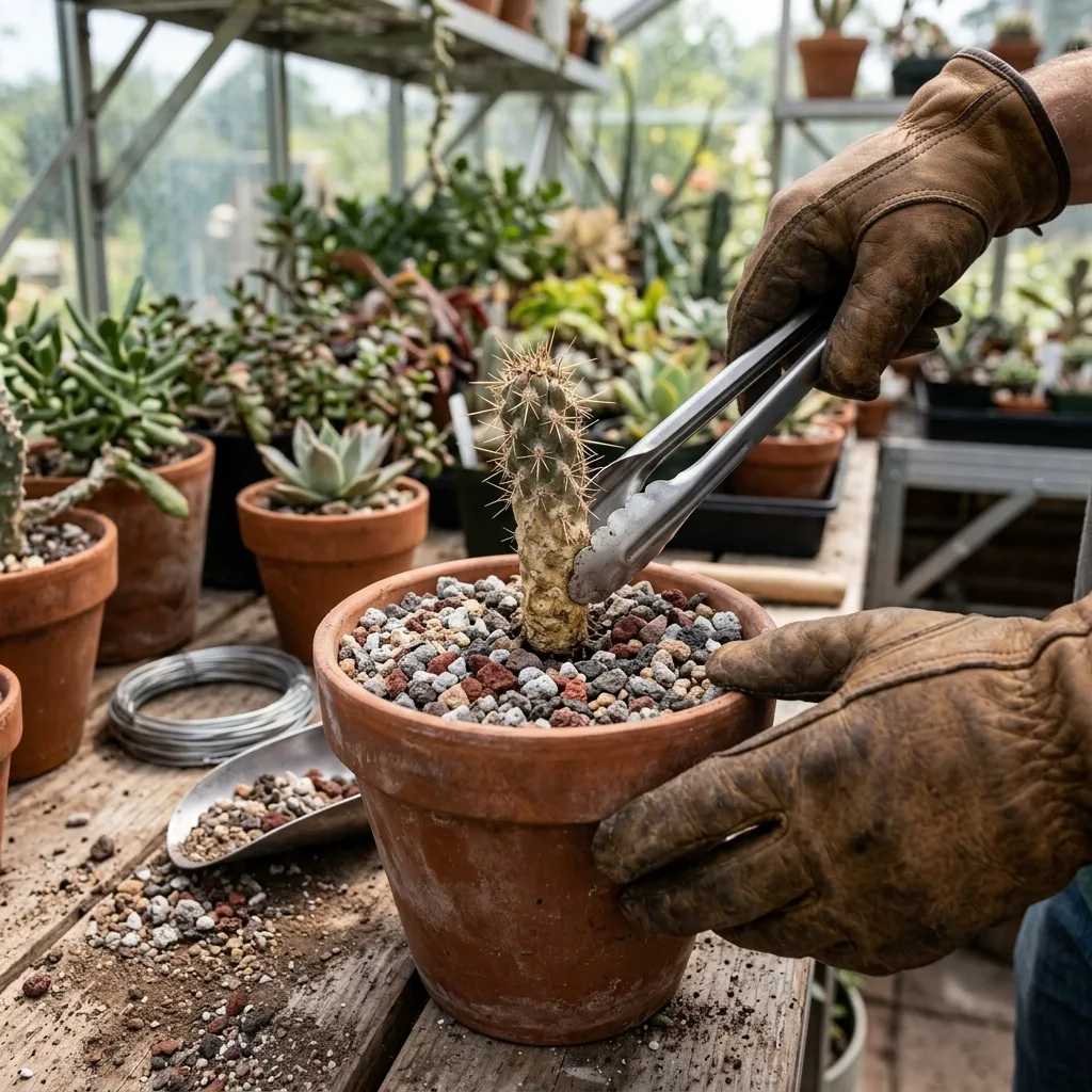 Zıplayan Kaktüs (Cylindropuntia fulgida) Nasıl Yetiştirilir? Efsaneler ve Botanik Bakım Rehberi - Saksılama ve Çoğaltma Aşaması