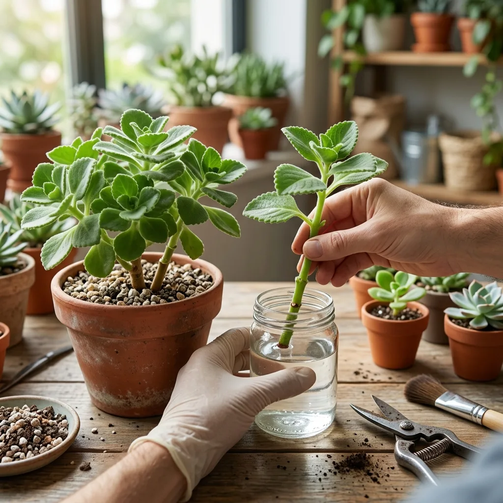 Küba Kekiği (Plectranthus amboinicus) Sukulent Bakımı ve Yetiştirme Rehberi - Saksılama ve Çoğaltma Aşaması