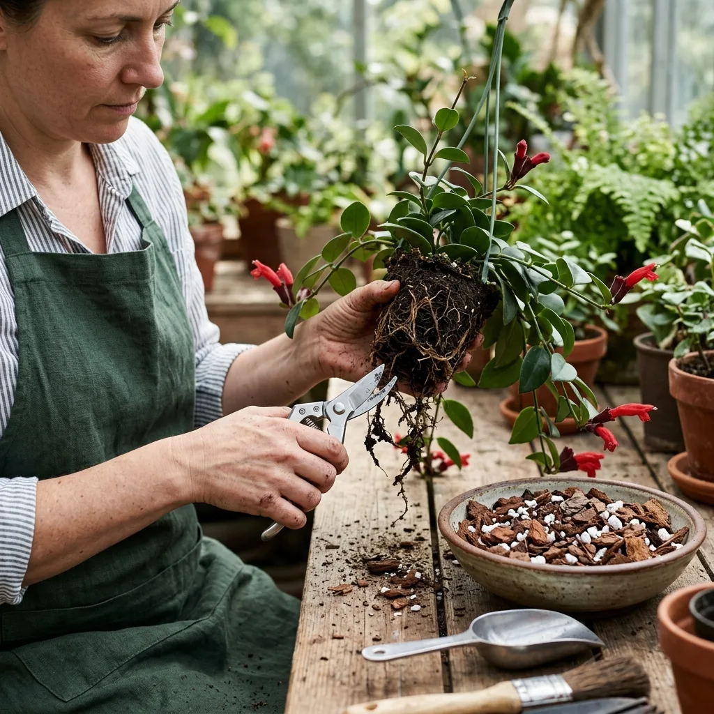 Aeschynanthus Radicans (Ruj Bitkisi) Hastalıkları, Yaprak Dökülmesi ve Kurtarma Rehberi - Saksılama ve Çoğaltma Aşaması
