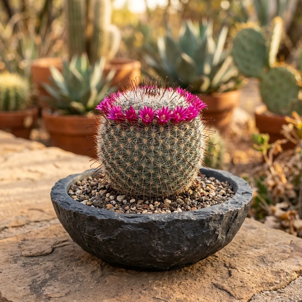 Hair Pincushion Cactus (Mammillaria crinita): Botanical Secrets of Silky Spines and Vibrant Flower Crowns