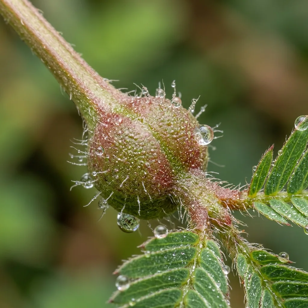 Küstüm Otu (Mimosa pudica) Neden Kurur? Kapanmayan Yapraklar, Zararlılar ve Kurtarma Rehberi - Botanik Detay ve Yaprak Dokusu