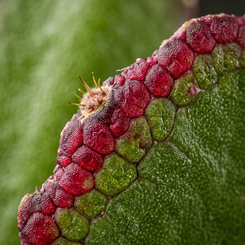 Warum färben sich die Blätter des Weihnachtskaktus rot? Umfassender Rettungs- und Pflegeleitfaden - Botanisches Detail und Blattmorphologie