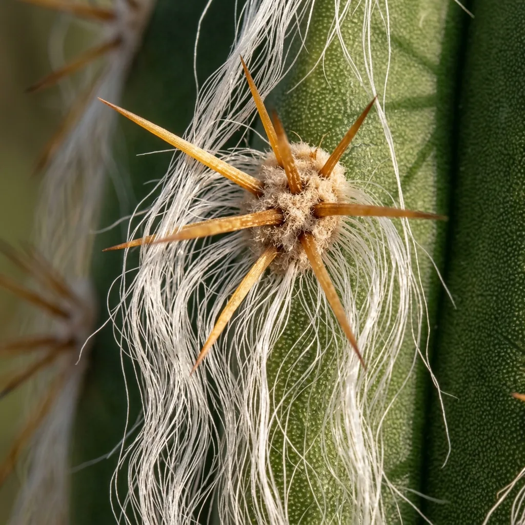 Greisenhaupt (Cephalocereus senilis) pflegen: Botanischer Kultur- und Pflegeleitfaden - Botanisches Detail und Blattmorphologie