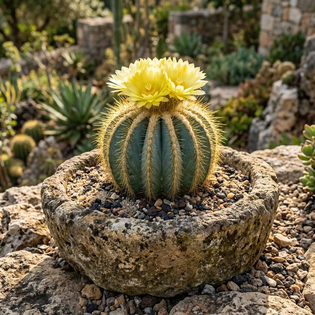 Guía de Cuidados del Cactus Parodia: Fisiología del Tallo Globular y Protocolo de Floración sin Pudrición