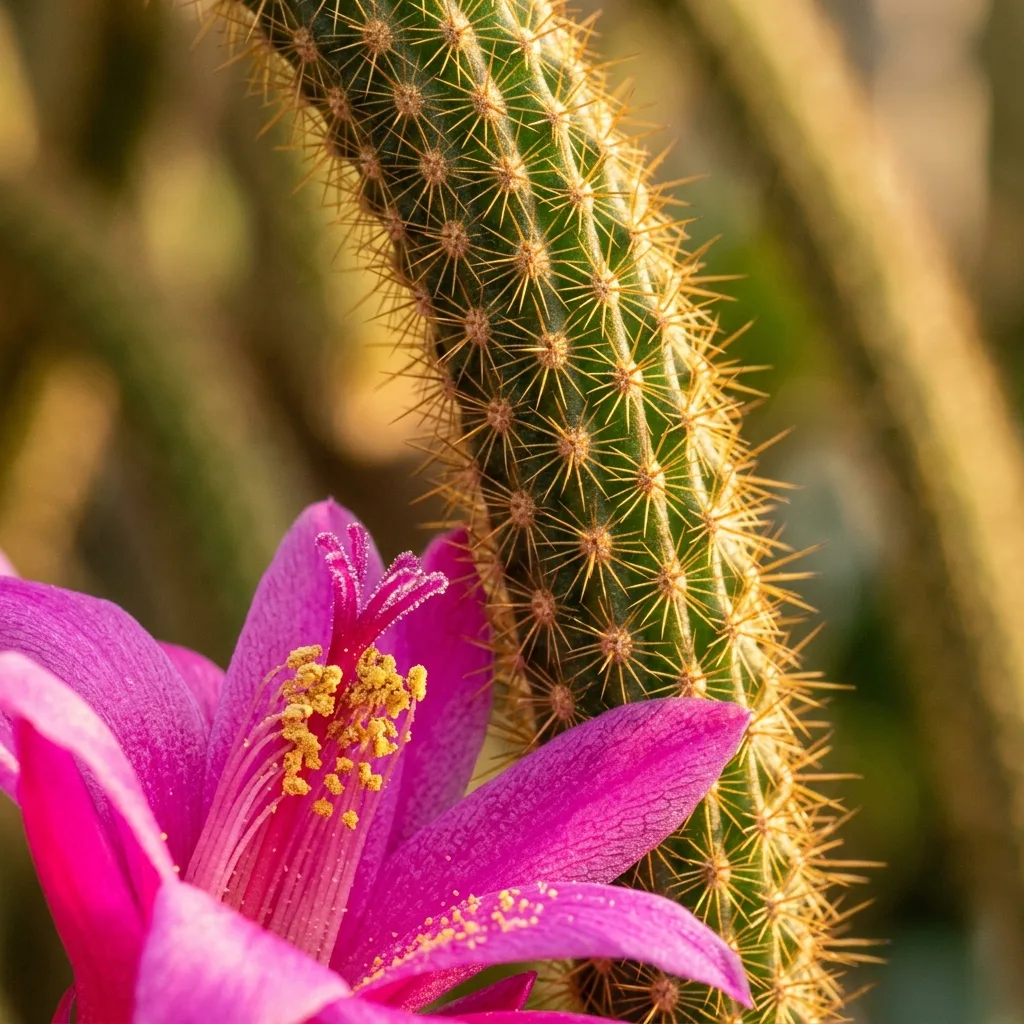 Rat Tail Cactus (Disocactus flagelliformis) Care and Blooming Guide - Botanical Detail and Leaf Morphology