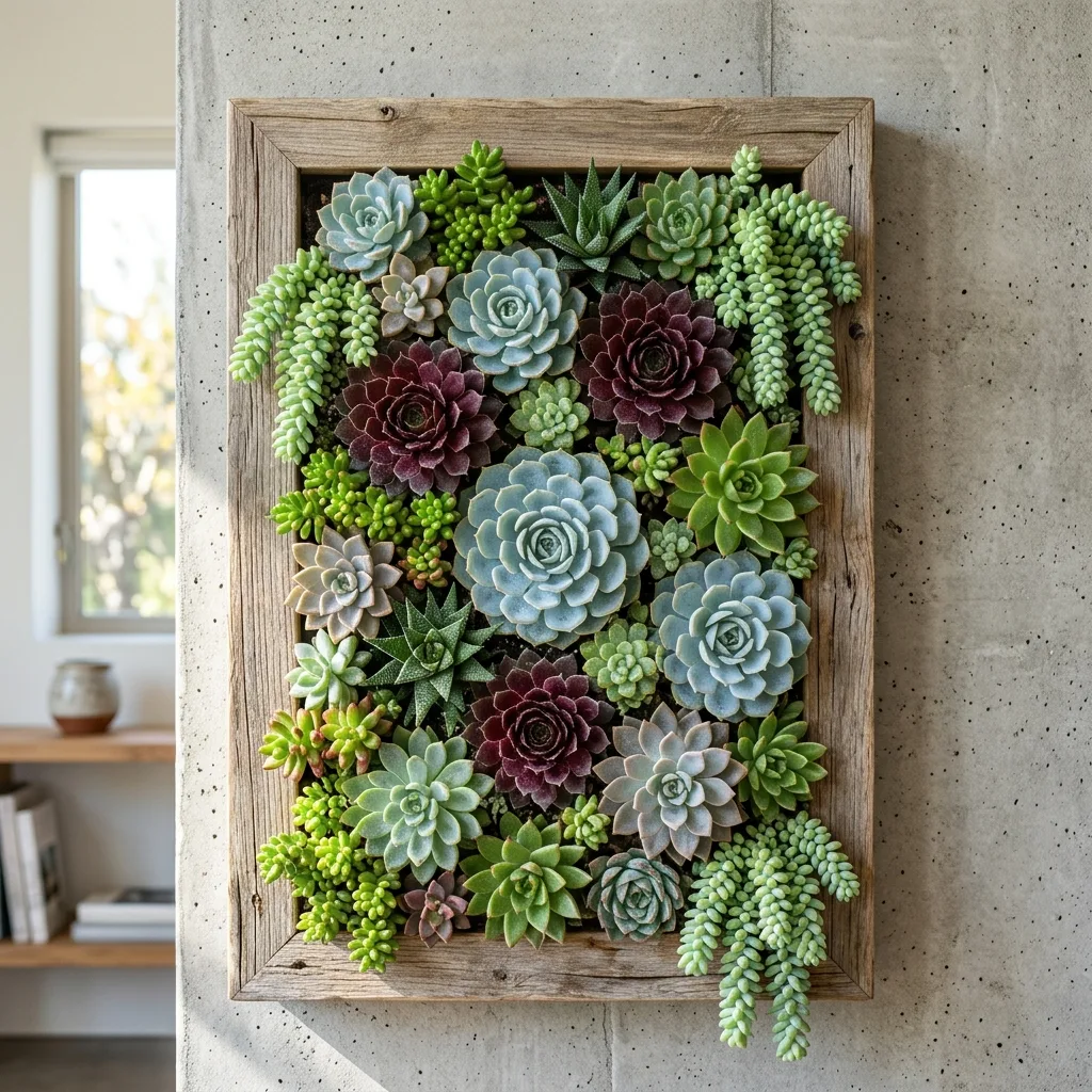 ¿Cómo Cultivar un Cuadro Vivo de Suculentas? El Arte del Jardín Vertical y su Protocolo de Mantenimiento