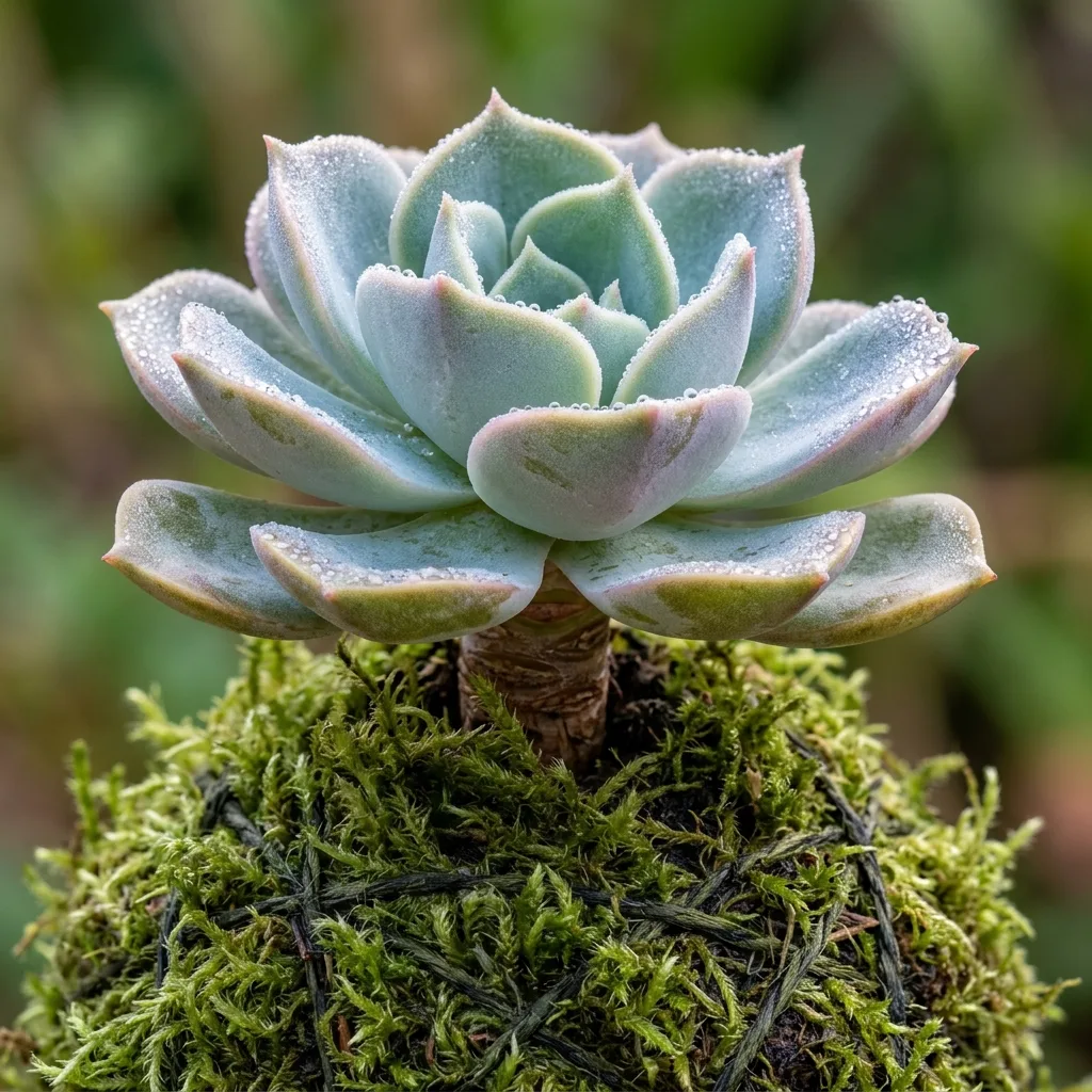 The Art of Succulent Kokedama: Living Moss Ball Crafting and Care Guide - Botanical Detail and Leaf Morphology