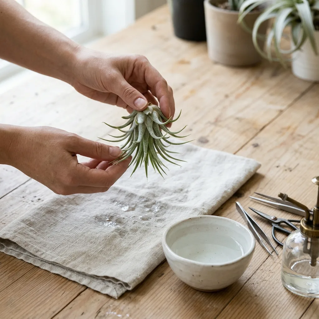 Tillandsia Ionantha (Gökyüzü Bitkisi) Neden Çürür? Yaprak Kuruması, Mantar ve Kurtarma Rehberi - Saksılama ve Çoğaltma Aşaması