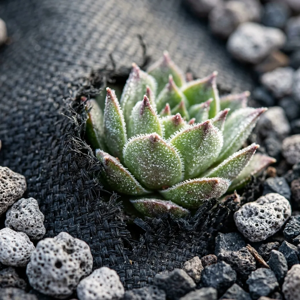 Unkrautbekämpfung mit Folie in Freiland-Sukkulentengärten: Praxis- und Pflegeleitfaden - Botanisches Detail und Blattmorphologie